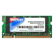 Модуль памяти SO-DIMM DDR2 800MHz 2Gb Patriot Signature Line Notebook SL ( PSD22G8002S ) Retail