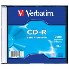 Оптический диск CDR Verbatim DL 700Mb 52x Slimcase