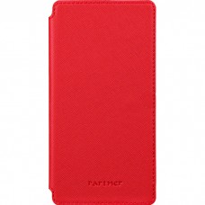 Чехол универсальный для сотовых телефонов 3.8" Partner Book-case, красный