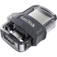 Флеш-диск 64Гб SanDisk Ultra Dual Drive m3.0 ( SDDD3-064G-G46 ) USB 3.0/microUSB OTG Черный