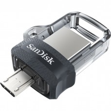 Флеш-диск 128Гб SanDisk Ultra Dual Drive m3.0 ( SDDD3-128G-G46 ) USB 3.0/microUSB OTG Черный