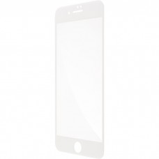 Защитное стекло Brosco для Apple iPhone 7 Plus\8 Plus 3D, изогнутое по форме дисплея, белая рамка