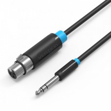 Кабель 6.3 мм Jack (m) - XLR(f) 1.5м Vention (BBEBG)