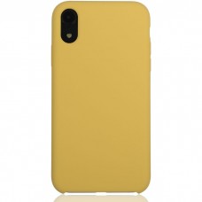 Чехол Brosco Softrubber, накладка для Apple iPhone Xr, жёлтый