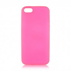 Чехол Brosco Colourful, накладка для Apple iPhone 5\5S\SE, розовый