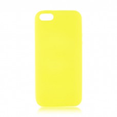 Чехол Brosco Colourful, накладка для Apple iPhone 5\5S\SE, желтый