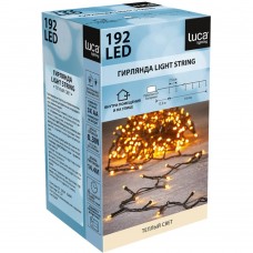 Ёлочная гирлянда Luca Lighting String Light Теплый свет (192 лампы, таймер, 1440 см, от батареек) 83786