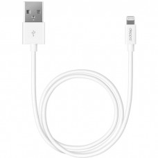 Кабель USB-A - Lightning MFI Deppa 1.2м белый (72128)