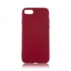 Чехол Brosco Colourful для Apple iPhone 7\8\SE (2020) темно-красный