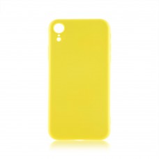 Чехол Brosco Softrubber\Soft-touch для Apple iPhone Xr желтый
