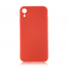 Чехол Brosco Softrubber\Soft-touch для Apple iPhone Xr красный
