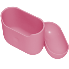 Чехол Brosco для Apple AirPods 2 силиконовый, розовый