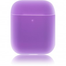 Чехол Brosco для Apple AirPods 2 силиконовый, фиолетовый