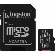 Флеш-карта 128Гб Kingston Canvas Select Plus SDXC Class 10 UHS-I ( SDCS2/128GB ) + SD adapter