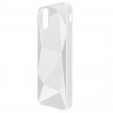 Чехол Brosco Diamond для Apple iPhone 11 Pro серебристый