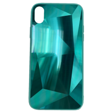 Чехол Brosco Diamond, накладка для Apple iPhone Xr, зеленый