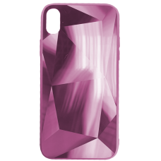 Чехол Brosco Diamond, накладка для Apple iPhone Xr, розовый