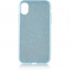Чехол Brosco Shine, накладка для Apple iPhone Xr, голубой