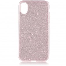 Чехол Brosco Shine, накладка для Apple iPhone Xr, розовый