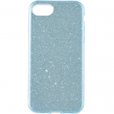 Чехол Brosco Shine для Apple iPhone 7\8\SE (2020) голубой