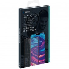 Защитное стекло Deppa 2,5D Full Glue для Apple iPhone 12 mini черная рамка