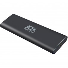 Корпус для SSD  M.2 NGFF (B-key)-USB Type-C AgeStar 3UBNF5C Black