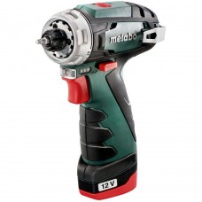 Аккумуляторная дрель-шуруповерт Metabo PowerMaxx BS Basic 12В Li-Ion 2.0Ач х 2, кейс 600984500