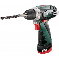 Аккумуляторная дрель-шуруповерт Metabo PowerMaxx BS Basic 12В Li-Ion 2.0Ач х 2, кейс 600984500