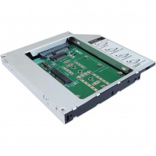 Салазки Agestar для замены привода в ноутбуке 12.7 мм на 2.5" HDD/SSD/М.2/mSATA ( SMNF2S )