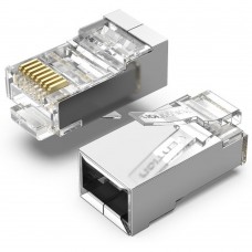 Коннектор RJ45 8p8c кат6 FTP экранированный Vention ( IDCR0-10 ) 10шт