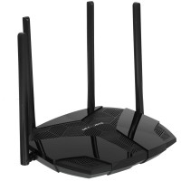 Беспроводной маршрутизатор Mercusys MR80X, Wi-Fi 6 802.11ax 2976Мбит/с, 2.4+5ГГц, 3xGLAN, 1xGWAN чёрный