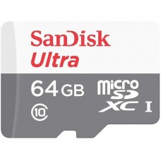 Флеш-карта microSDXC 256Гб Sandisk Ultra, Class 10/UHS-1 ( SDSQUNR-256G-GN3MN )