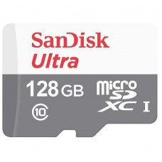 Флеш-карта microSDXC 128Гб Sandisk Ultra, Class 10/UHS-1 ( SDSQUNR-128G-GN3MN )