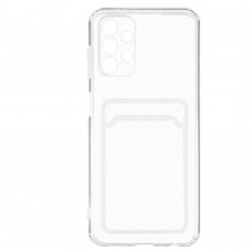 Чехол Zibelino Silicone Card Holder для Samsung Galaxy A32 прозрачный