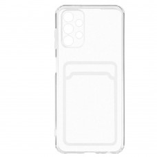 Чехол Zibelino Silicone Card Holder для Samsung Galaxy A52/A52S прозрачный