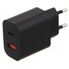 Зарядное устройство сетевое Red Line NQC-13 20W USB + Type-C черное