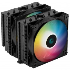 Устройство охлаждения(кулер) Deepcool 1155/1156/1150/1200/1700/2011/2066, AM4, AM5 260W ( AG620 BK ARGB )