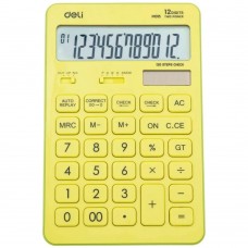 Калькулятор настольный Deli Touch EM01551 желтый 12-разр.
