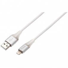 Кабель для Apple Lightning Filum 1 м 2А индикатор заряда белый FL-CPro-U2-AM-LM-1M-L1