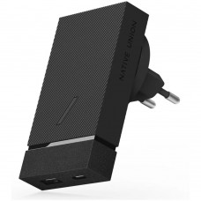 Зарядное устройство сетевое Native Union Smart charger 20W USB A + Type-C черное