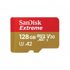 Флеш-карта microSDHC 128Гб Sandisk Extreme 10 UHS-1 U3 V30 A2( SDSQXAA-128G-GN6MN )