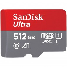 Флеш-карта microSDXC 512Гб Sandisk Ultra, Class 10/UHS-1 A1 ( SDSQUAC-512G-GN6MN )