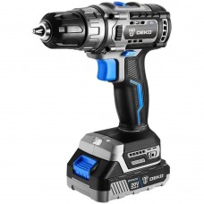 Дрель-шуруповерт аккумуляторная бесщеточная Deko Sharker 20V, 20В, 1*3.0Ач 063-4037