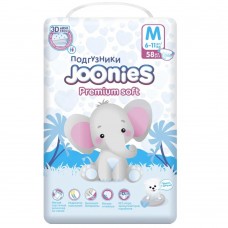 Joonies Подгузники Premium Soft, M (6-11 кг.) (58 шт.)