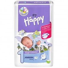 Bella Baby Happy Подгузники Newborn 1, 2-5 кг. (42 шт.)