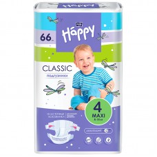 Bella Baby Happy Подгузники Classic Maxi 4, 8-18 кг. (66 шт.)