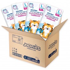 Joonies Трусики Premium Soft, L (9-14 кг.), 44 шт. (4 упаковки)