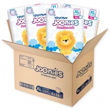 Joonies Трусики Premium Soft, XL (12-17 кг.), 38 шт. (4 упаковки)