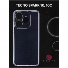Чехол Zibelino Ultra Thin Case для Tecno Spark 10/10C прозрачный