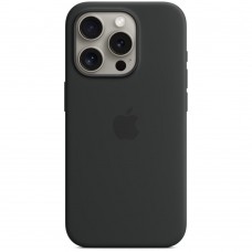 Чехол для Apple iPhone 15 Pro Silicone Case with MagSafe Black MT1A3FE/A